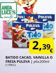 Puleva - Batido Cacao, Vainilla O Fresa