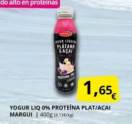 Margui - Yogur Liq 0% Proteina Plat/acai