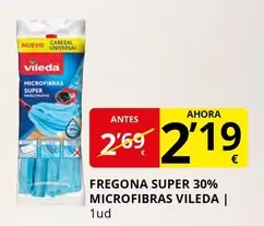 Vileda - Fregona Super 30% Microfibras