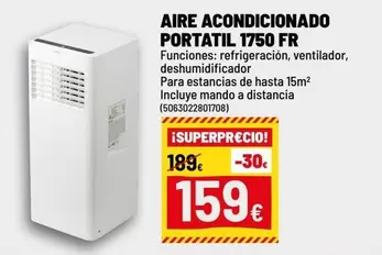 Aire - Acondicionado Portatil 1750 Fr