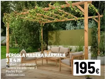 Pérgola Madera Harmala