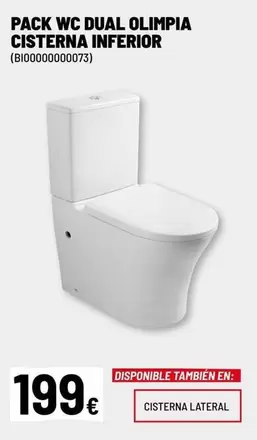 Olimpia - Pack Wc Dual  Cisterna Inferior