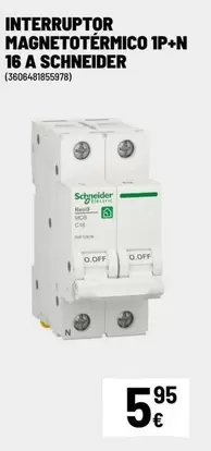 Schneider - Interruptor Magnetotermico 1P+N 16 A