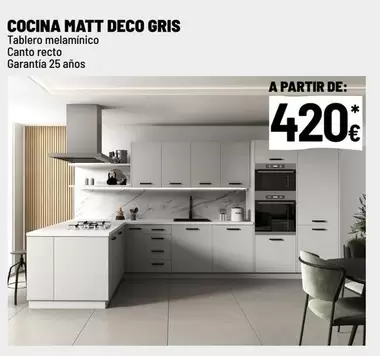 Cantó - Cocina Matt Deco Gris