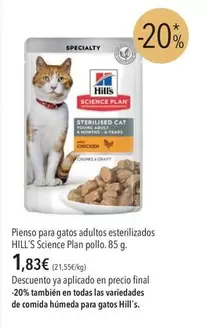 Hill's - Pienso Para Gatos Adultos Esterilizados