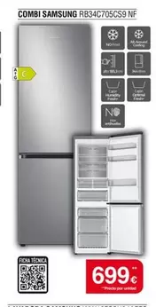 Samsung - Combi Rb34c705cs9 Nf