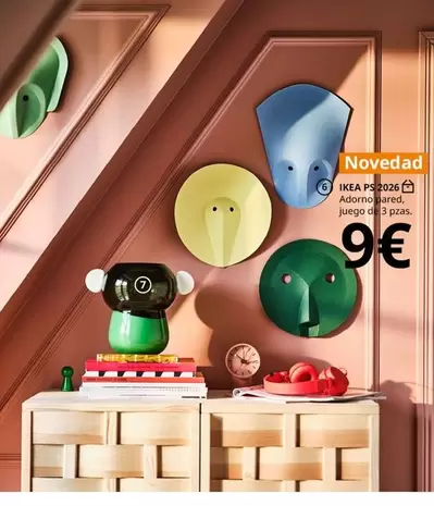 Ikea - Adorno Blanca Juego De 3 Pras