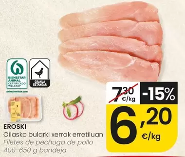 Eroski - Filetes De Pechuga De Pollo