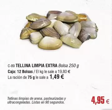 Tellina Limpia Extra