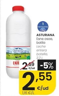 Central Lechera Asturiana - Leche Entera Botella