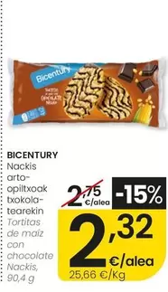 Bicentury - Tortitas De Maiz Con Chocolate Nackis
