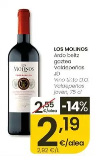 Los Molinos - Vino Tinto D.O. Valdepenas Joven