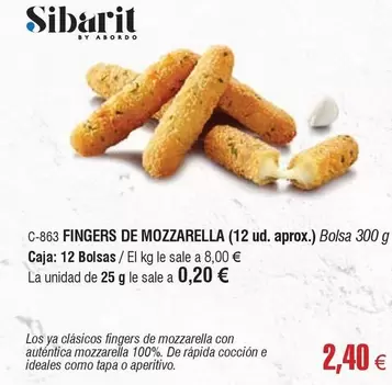 Sibarit - Fingers De Mozzarella