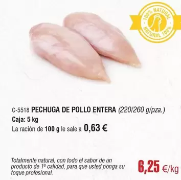 El Sabor - Pechuga De Pollo Entera