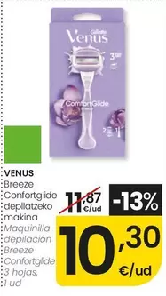 Venus - Maquinilla Depilación Breeze Confortglide 3 Hojas