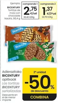 Bicentury - Tortitas De Maiz Con Chocolate Nackis