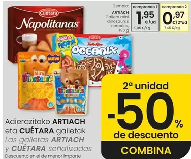 Artiach - Galleta Mini Dinosaurus Cereales