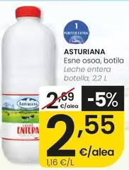 Central Lechera Asturiana - Leche Entera Botella