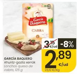 García Baquero - Lonchas Queso De Cabra