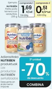 Nutribén - Potito Pollo Ternera Con Verduras