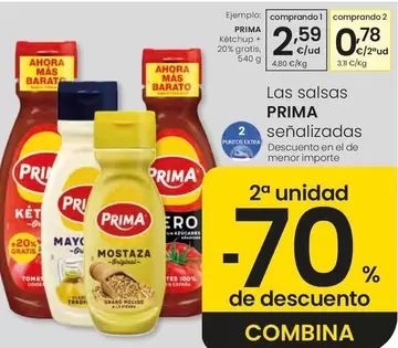 Prima - Ketchup + 20% Gratis