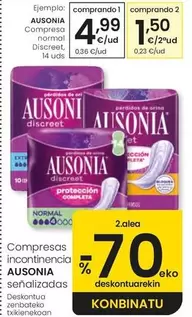 Ausonia - Compresa Normal Discreet