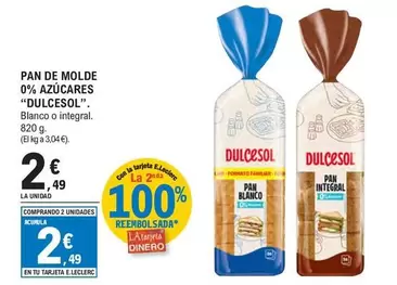 Dulcesol - Pan De Molde 0% Azucares