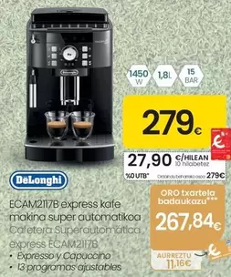 DeLonghi - Cafetera Superautomatica Express Ecam2117b