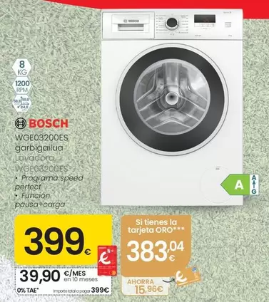 Bosch - Lavadora 