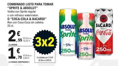 Absolut - Combinado Listo Para Tomar