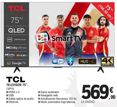TCL - Televisor 75"