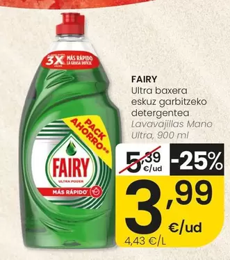 Fairy - Lavavajillas Mano Ultra
