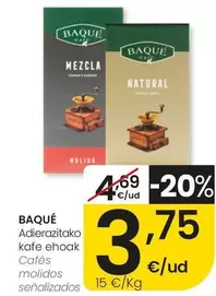 Baqué Café - Cafes Molidos 