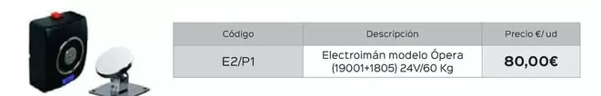 Electroimán Modelo Ópera