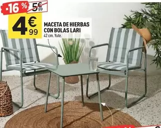 Maceta De Hierbas Con Bolas Lari
