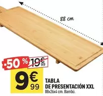 Tabla De Presentación XXL Bambú