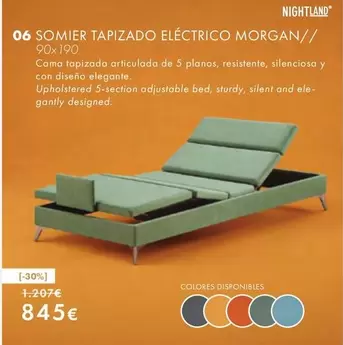 Micolchón - Nightland Somier Tapizado Eléctrico Morgan