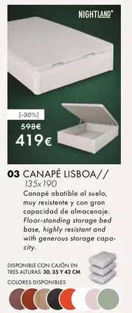 Micolchón - Nightland Canapé Lisboa