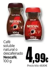 Nescafé - Café soluble natural o descafeinado