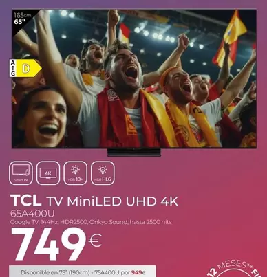 TCL - Tv Miniled Uhd 4k