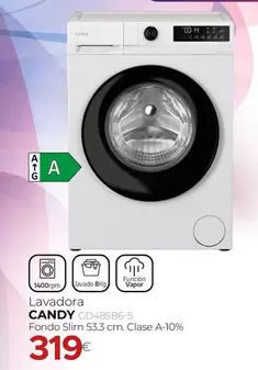 Candy - Lavadora Fondo Slim 533 Cm. Clase A-10%