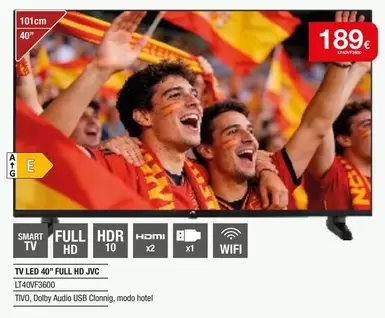 JVC - TV LED 40" FULL HD LT40VF3600