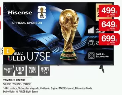 Hisense - Tv Miniled 50U7SE/55U7SE/65U7SE