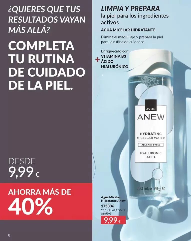 Anew - Agua Micelar Hidratante