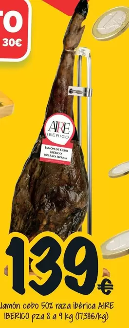 Jamón Cepo 50x Raza Ibérica
