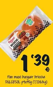Dulcesol - Pan Maxi Burger Brioche