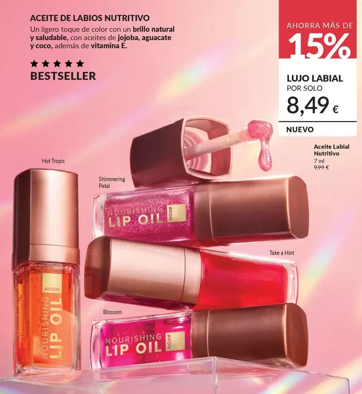 Avon - Aceite Labial Nutritivo