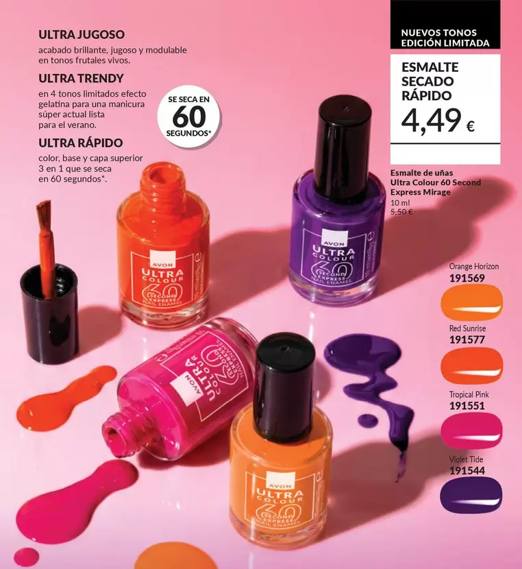 Avon - Esmalte De Unas Ultra Colour Express Mirage