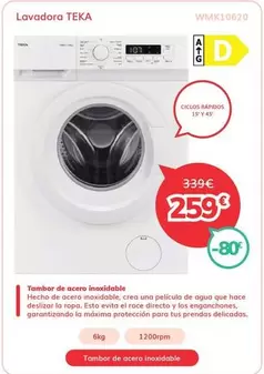 Teka - Lavadora WMK10620