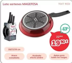 Magefesa - Lote Sartenes TOID RED